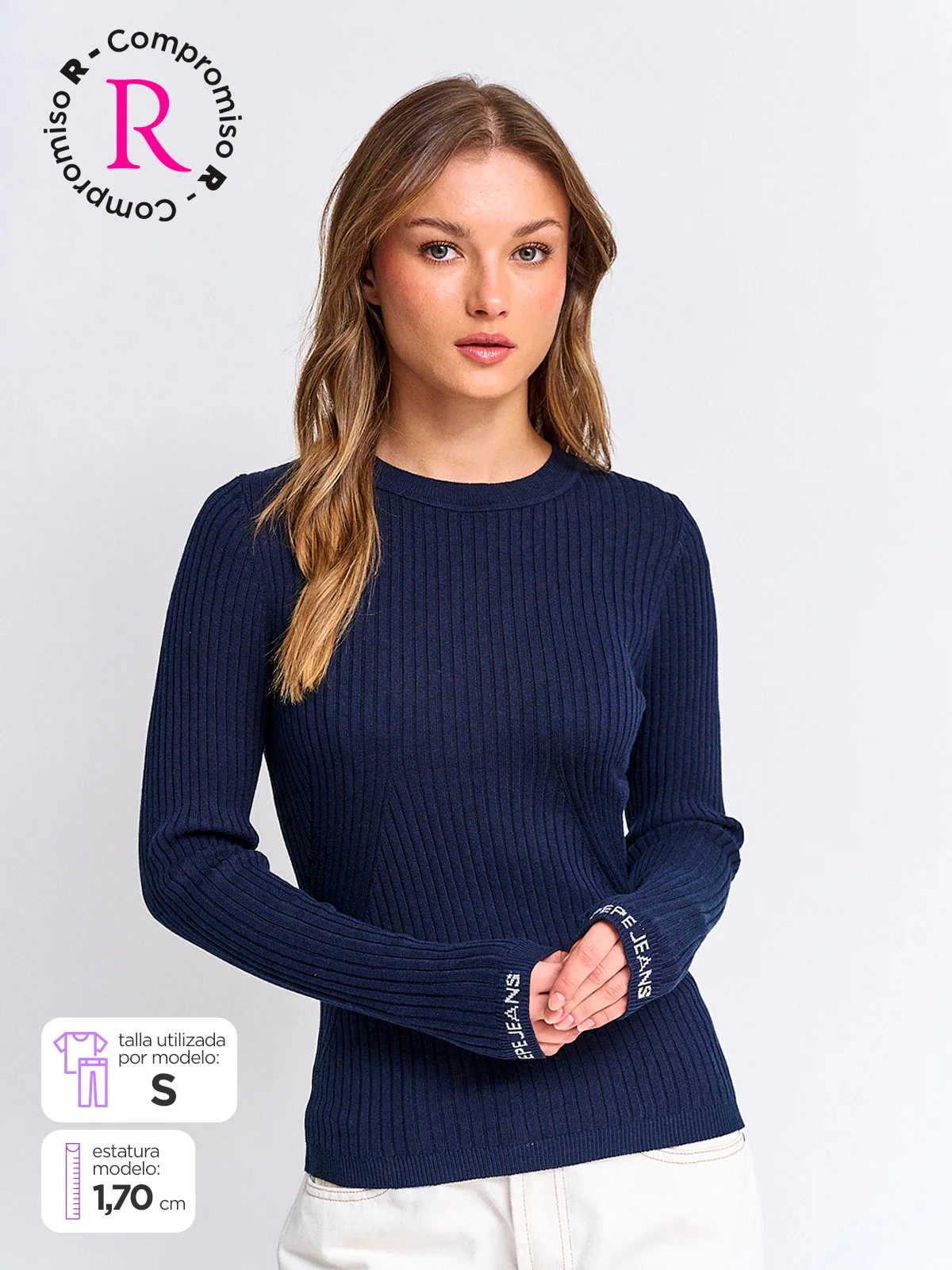 POLO MANGA LARGA MUJER PEPE JEANS CARLA - 1