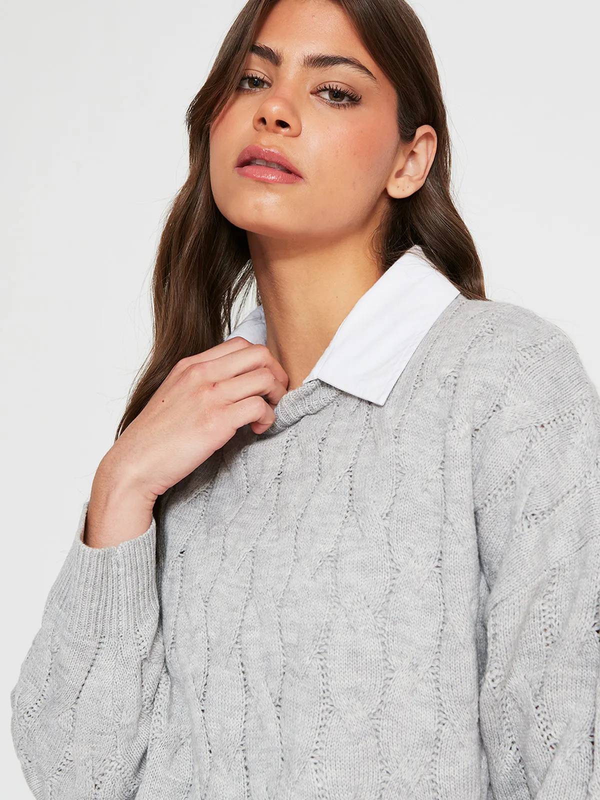 SWEATER MUJER INDEX CON BLUSA - 3