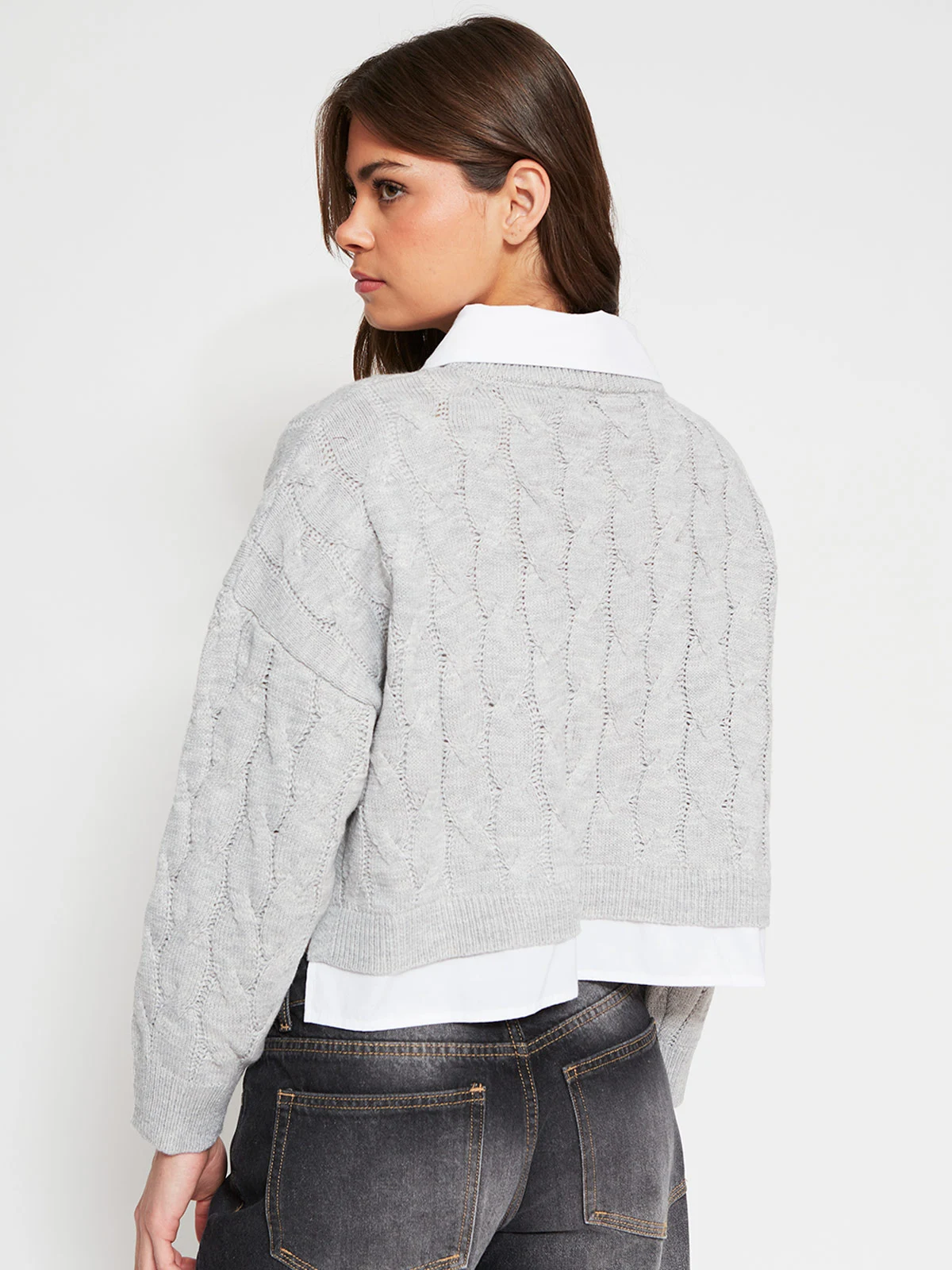 SWEATER MUJER INDEX CON BLUSA - 2