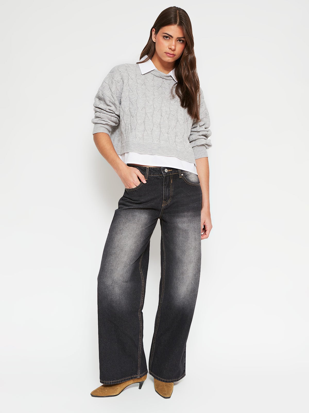 SWEATER MUJER INDEX CON BLUSA - 4