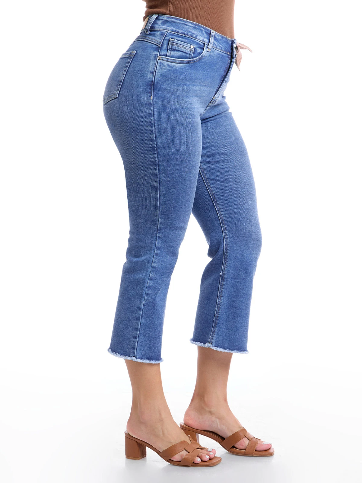 JEANS ALGODÓN CROPPED FLARE MUJER METAL JEANS FANNY - 4