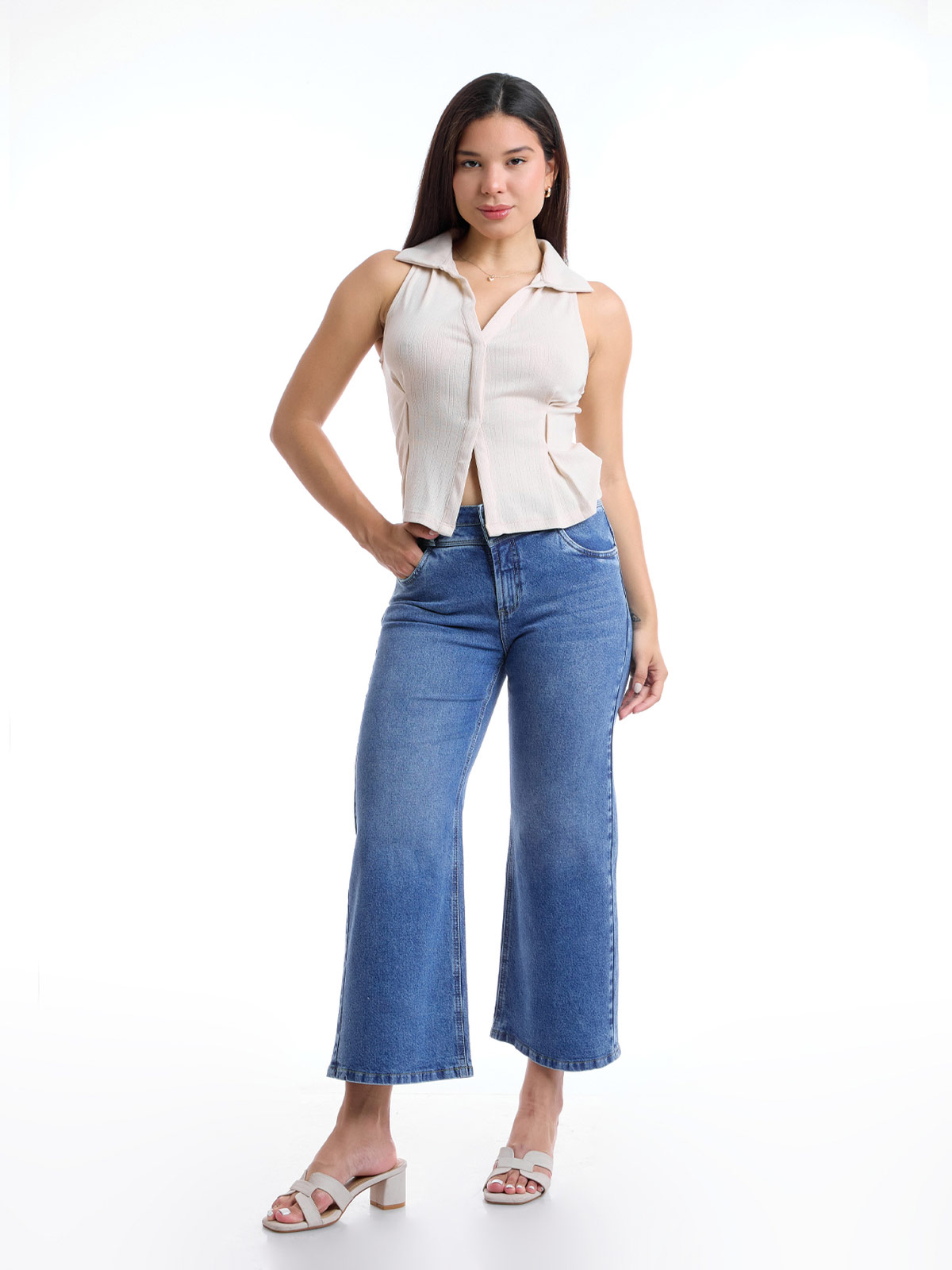 JEANS ALGODÓN CULOTTE MUJER METAL JEANS FILOMENA - 1