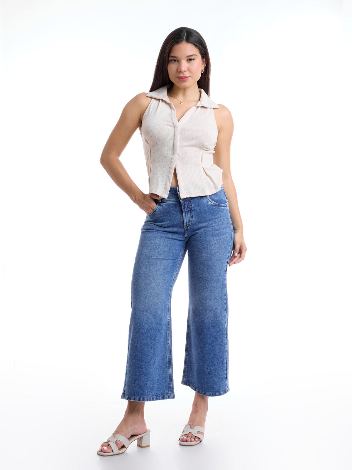 JEANS ALGODÓN CULOTTE MUJER METAL JEANS FILOMENA - 1