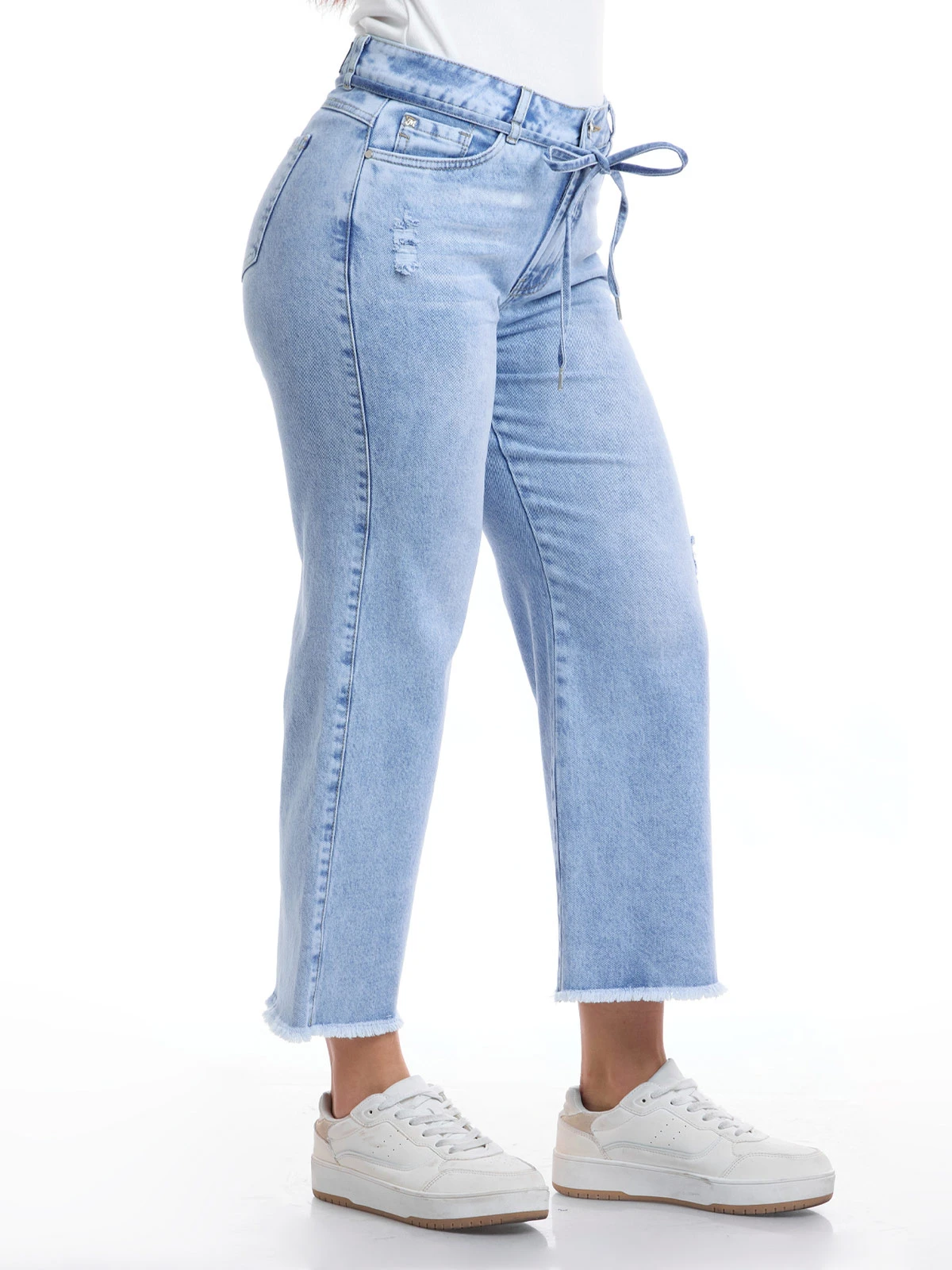JEAN ALGODÓN CROPPED STRAIGHT MUJER METAL JEANS PAULA - 4