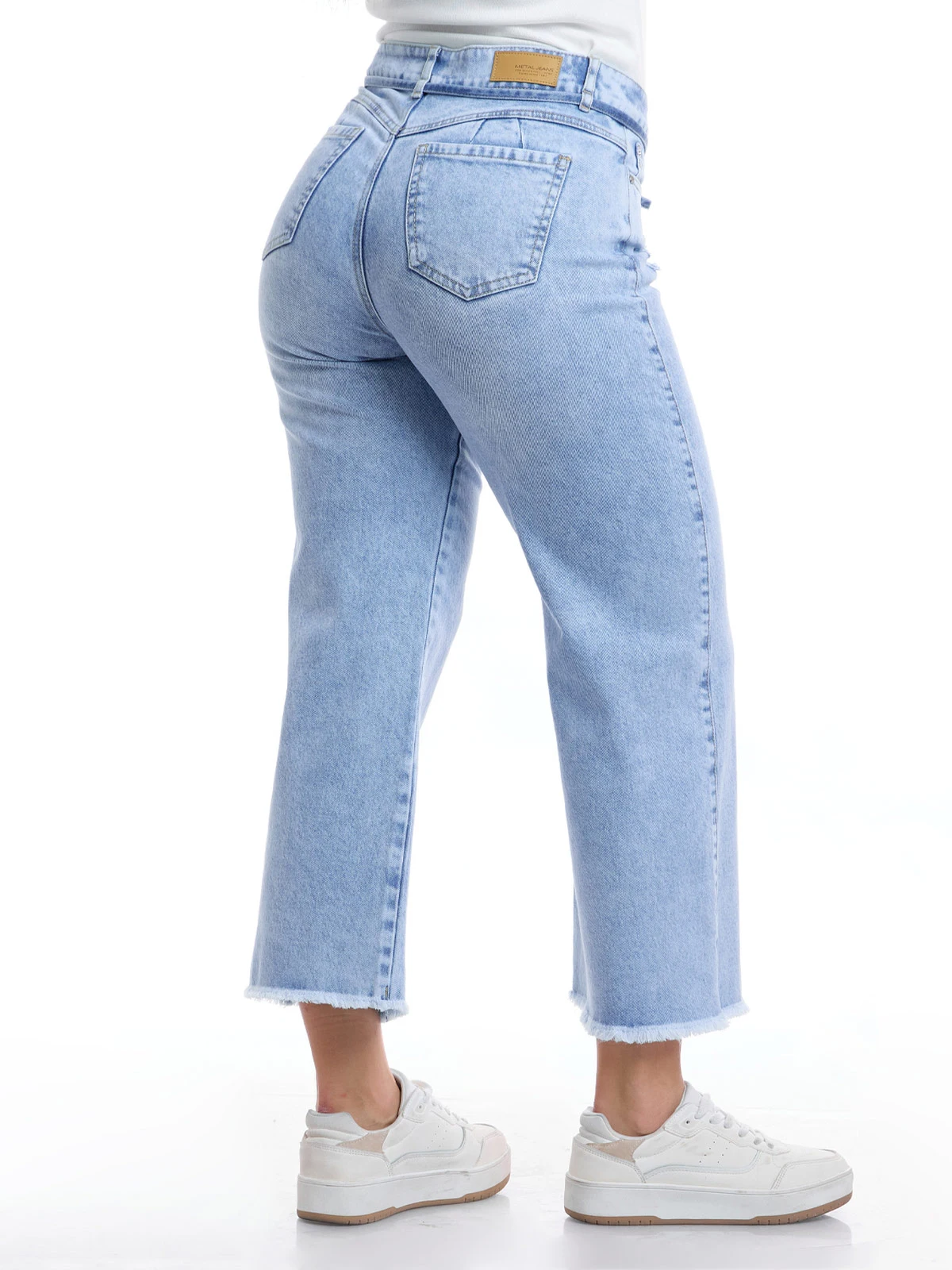 JEAN ALGODÓN CROPPED STRAIGHT MUJER METAL JEANS PAULA - 5