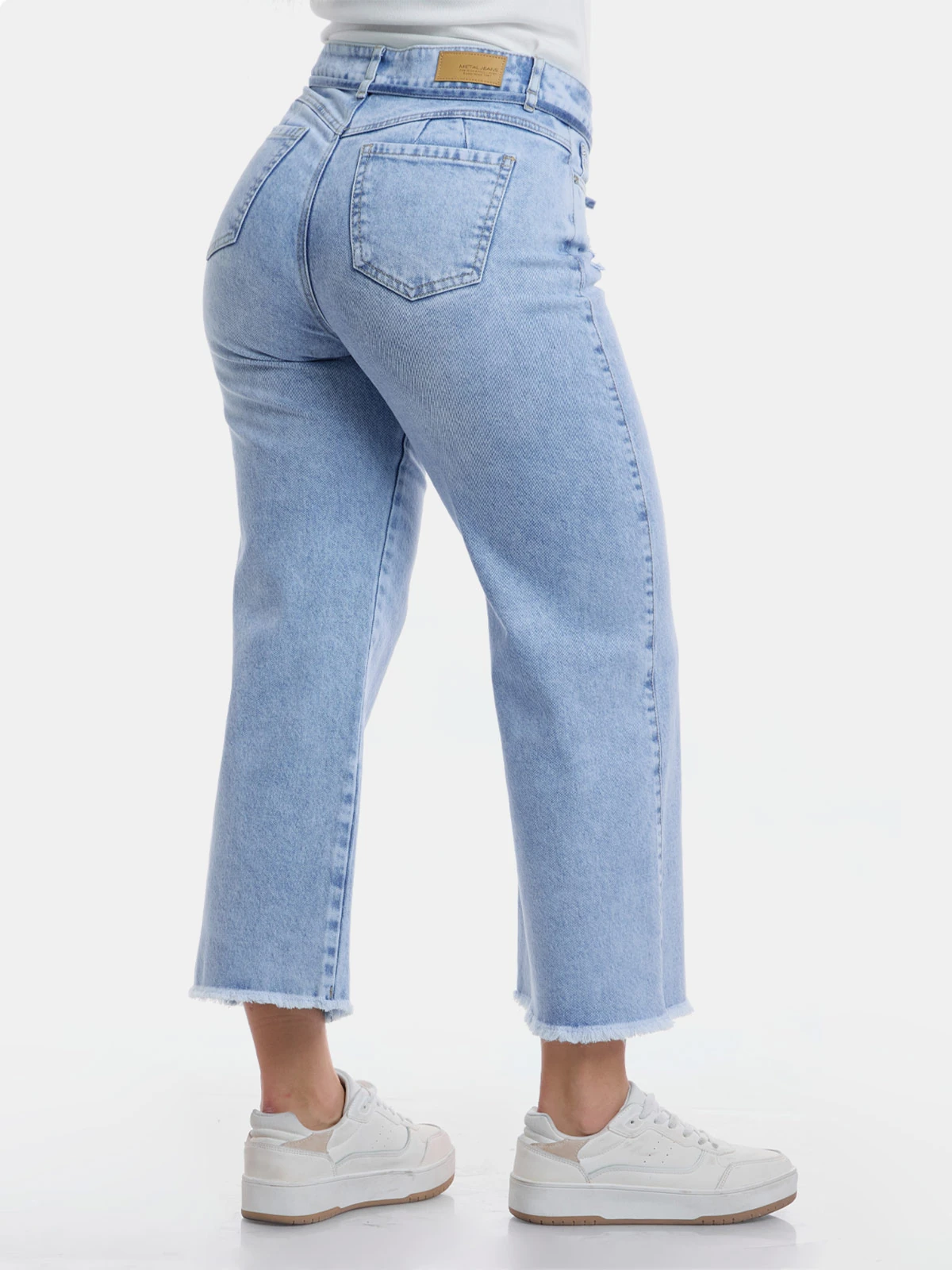 JEANS ALGODÓN STRAIGHT CROPPED MUJER METAL JEANS PAULA - 3
