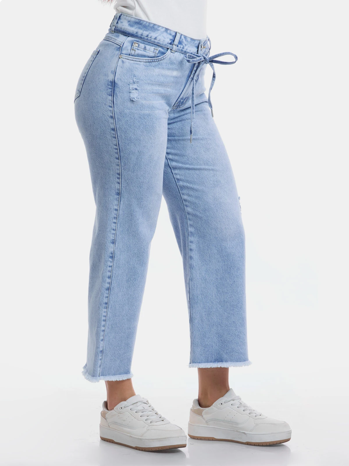 JEANS ALGODÓN STRAIGHT CROPPED MUJER METAL JEANS PAULA - 4