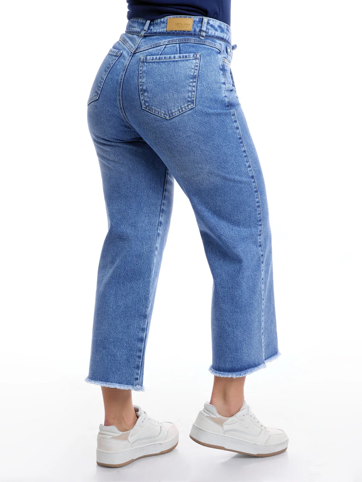 JEAN ALGODÓN CROPPED STRAIGHT MUJER METAL JEANS PAULA - 5