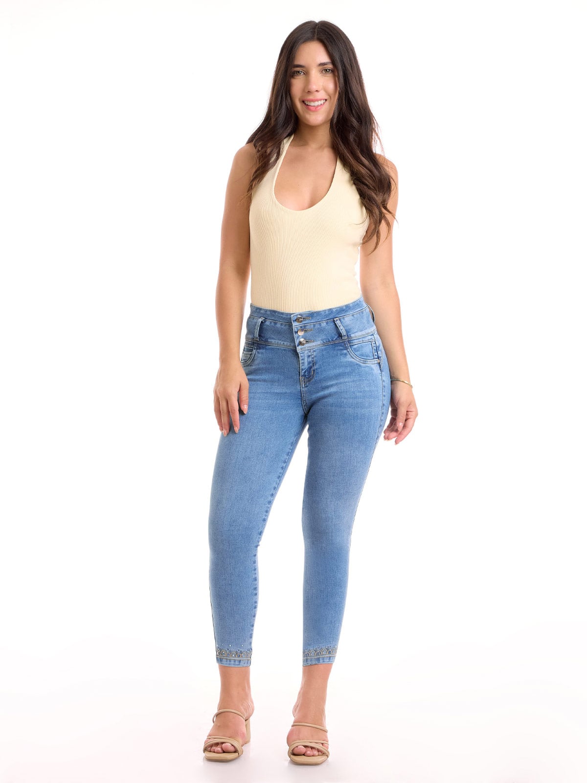 JEAN ALGODÓN SKINNY MUJER METAL JEANS CAMILA - 1