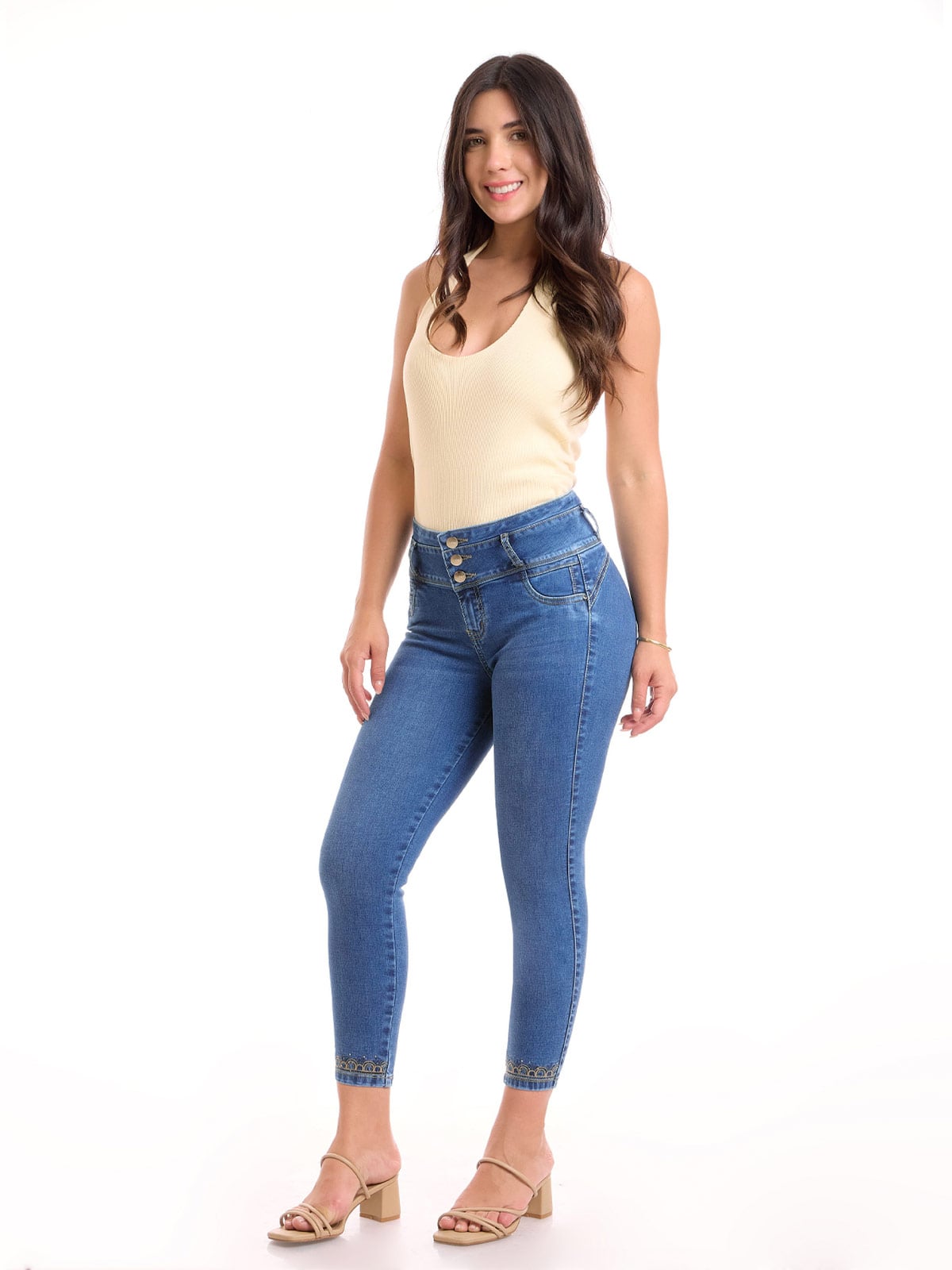 JEAN ALGODÓN SKINNY MUJER METAL JEANS CAMILA - 1