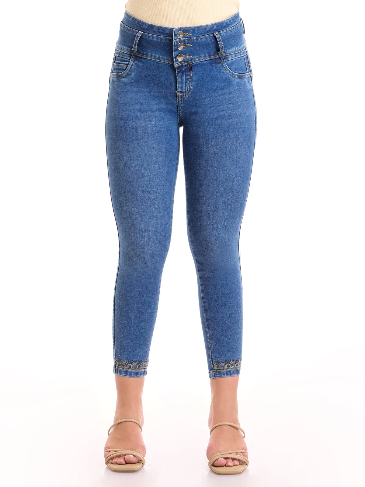 JEAN ALGODÓN SKINNY MUJER METAL JEANS CAMILA - 2