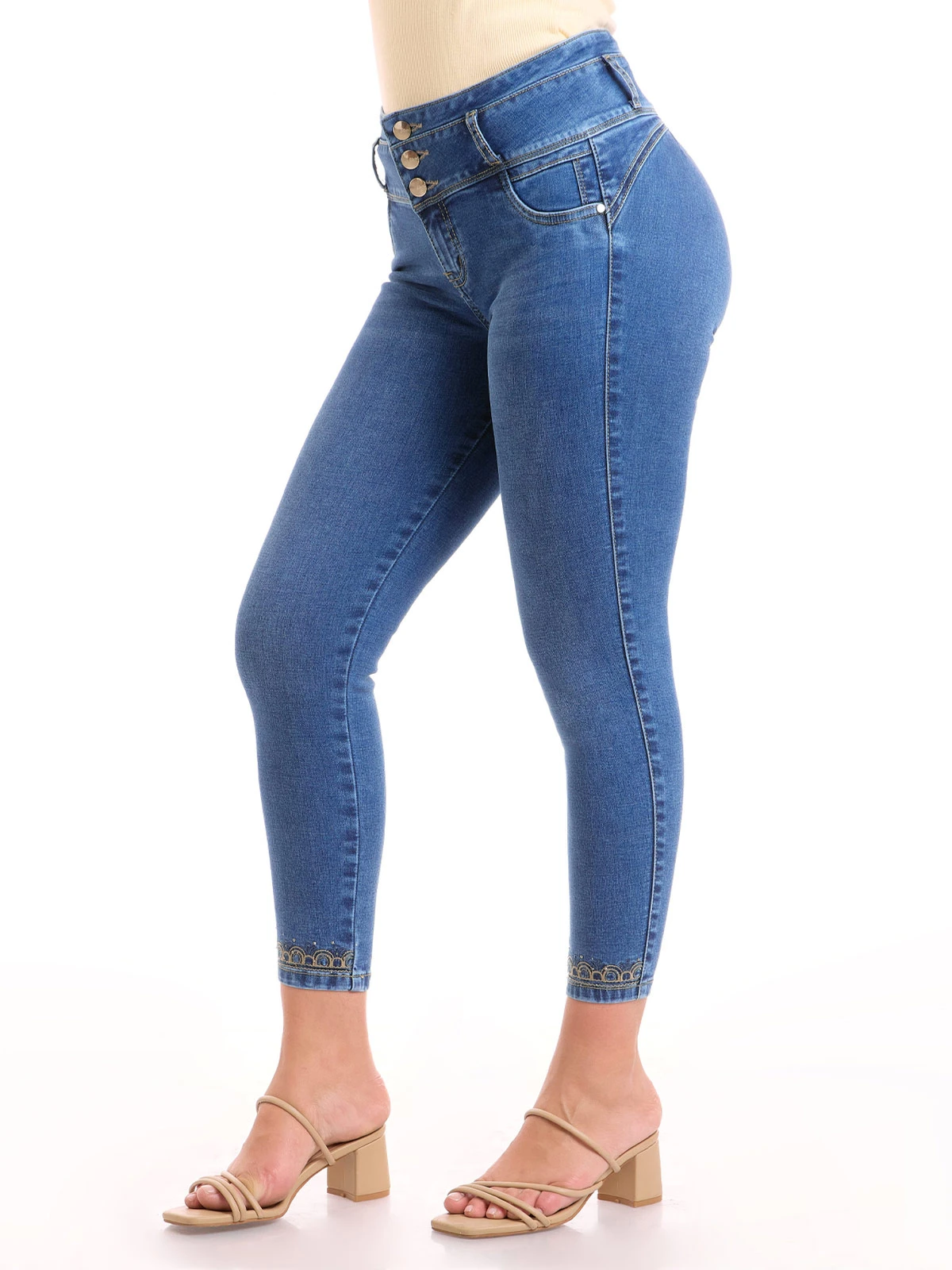 JEAN ALGODÓN SKINNY MUJER METAL JEANS CAMILA - 3