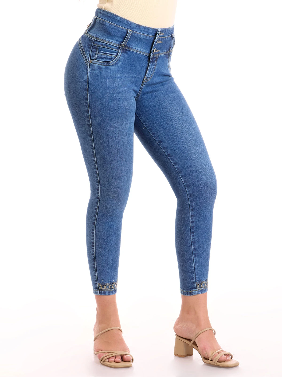 JEAN ALGODÓN SKINNY MUJER METAL JEANS CAMILA - 4