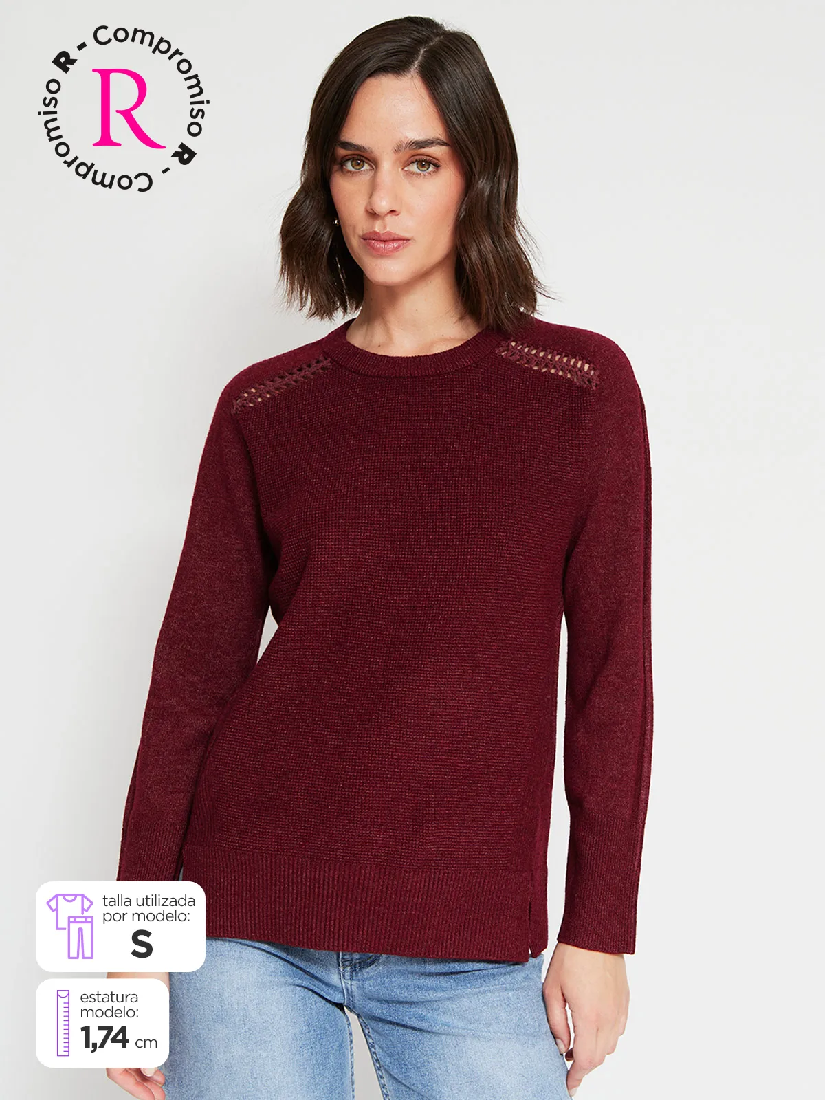 SWEATER MUJER TATIENNE BRANDY - 1
