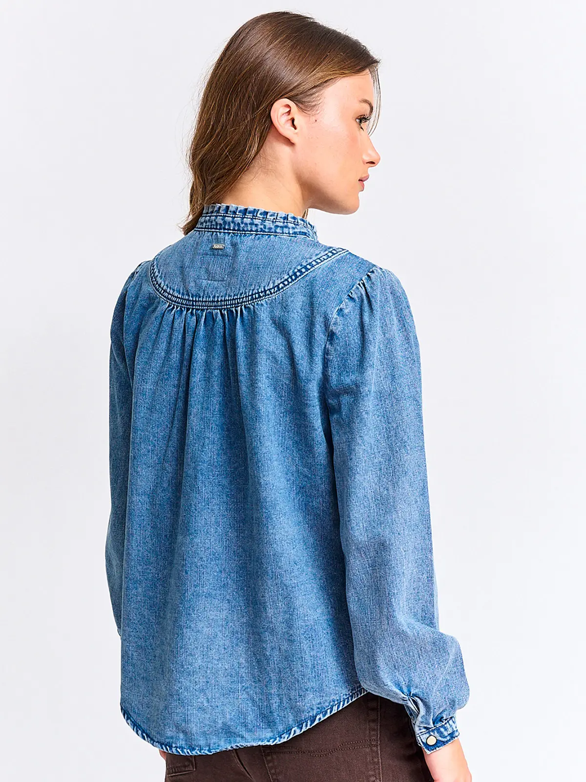 BLUSA MANGA LARGA MUJER PEPE JEANS DENIM - 2