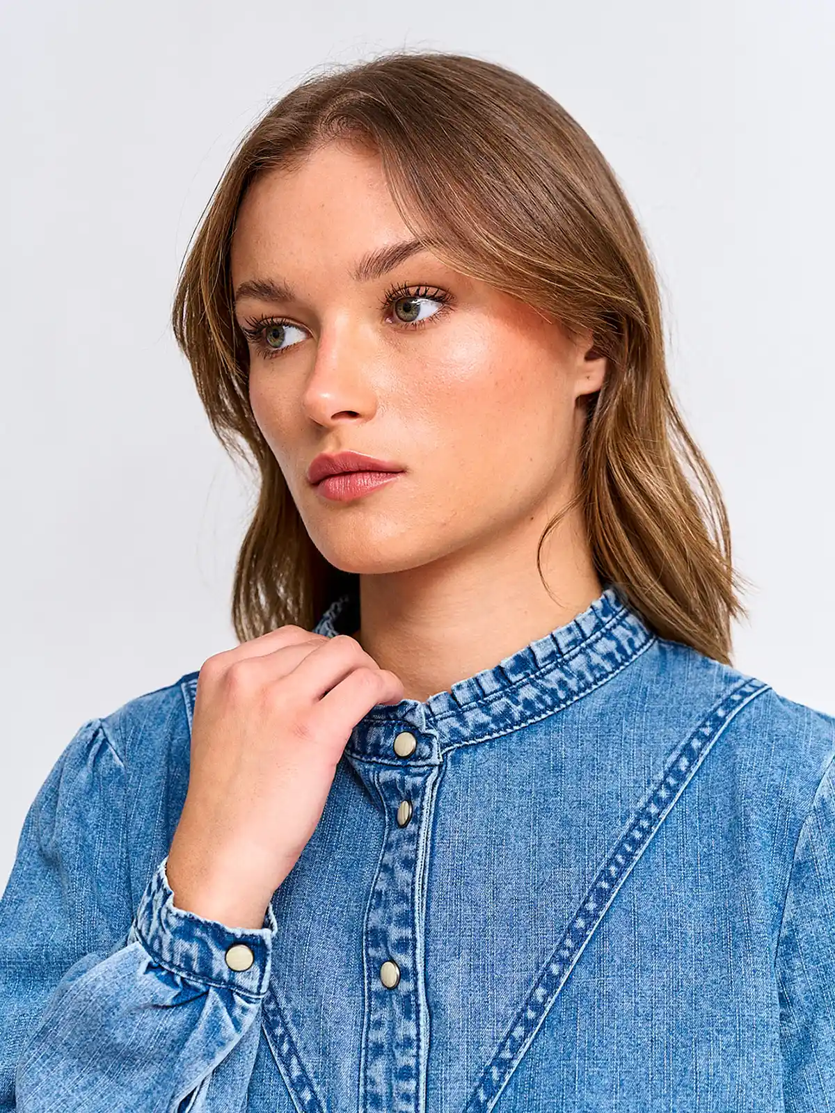 BLUSA MANGA LARGA MUJER PEPE JEANS DENIM - 3
