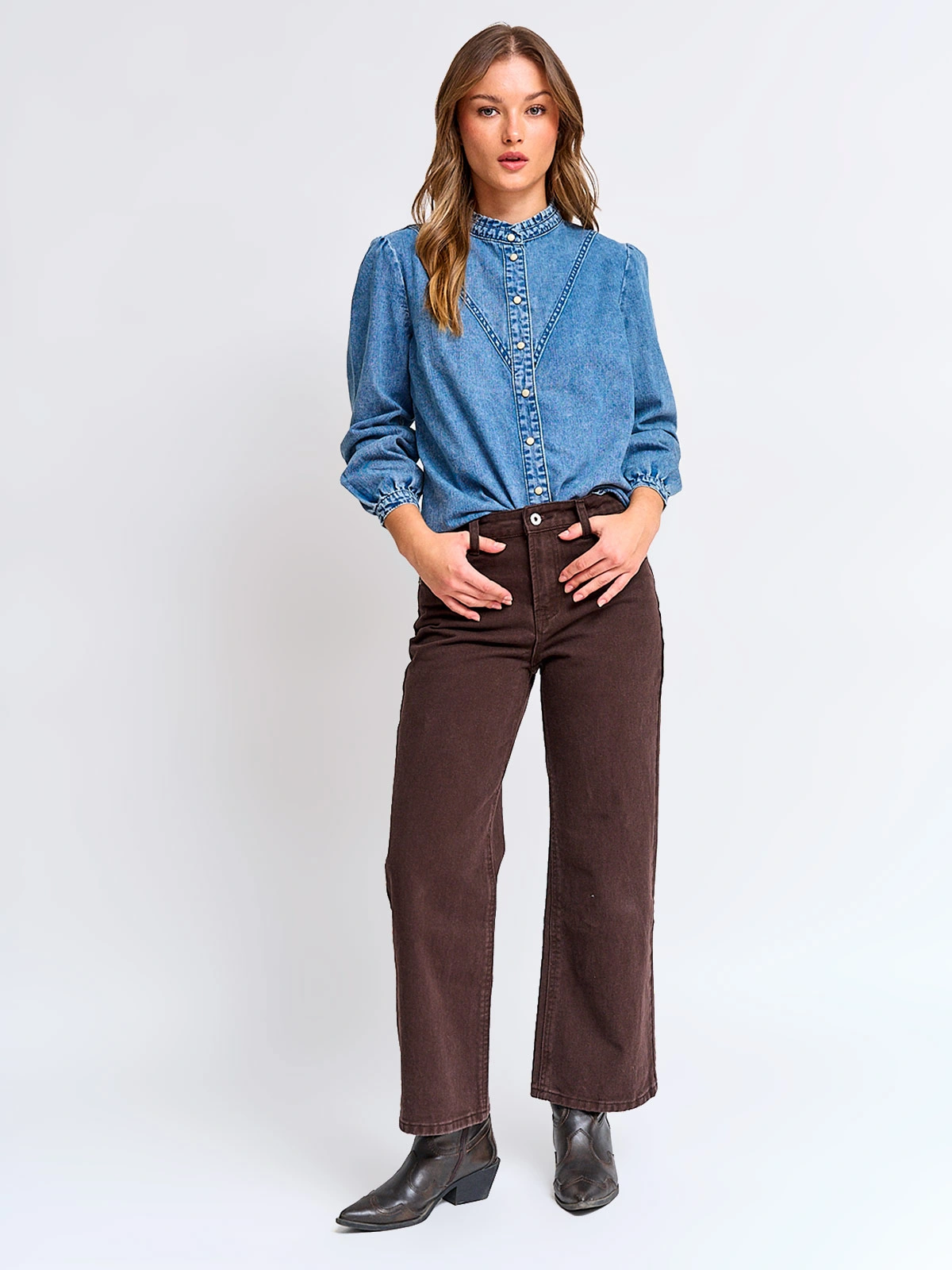 BLUSA MANGA LARGA MUJER PEPE JEANS DENIM - 4