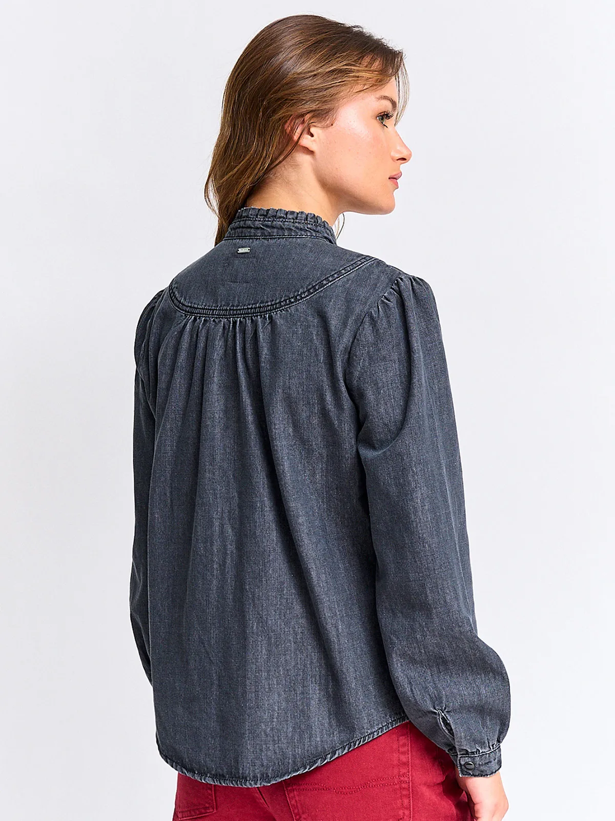 BLUSA MANGA LARGA MUJER PEPE JEANS DENIM - 2