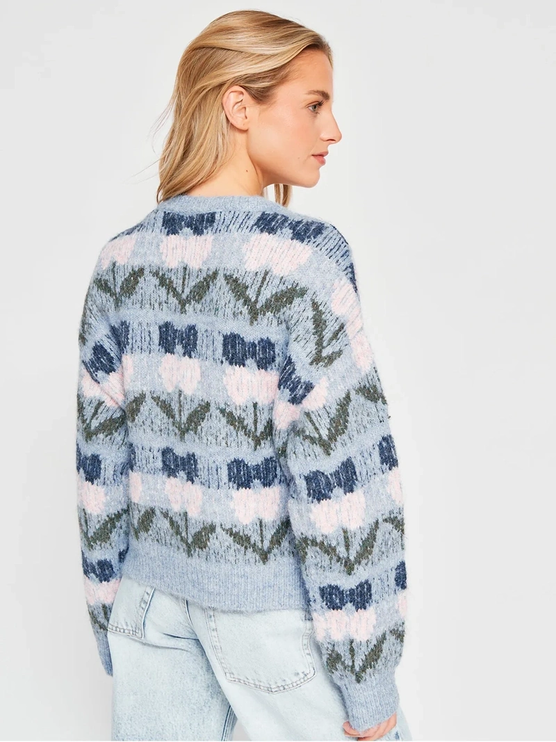 CARDIGAN MUJER INDEX FLOR - 2