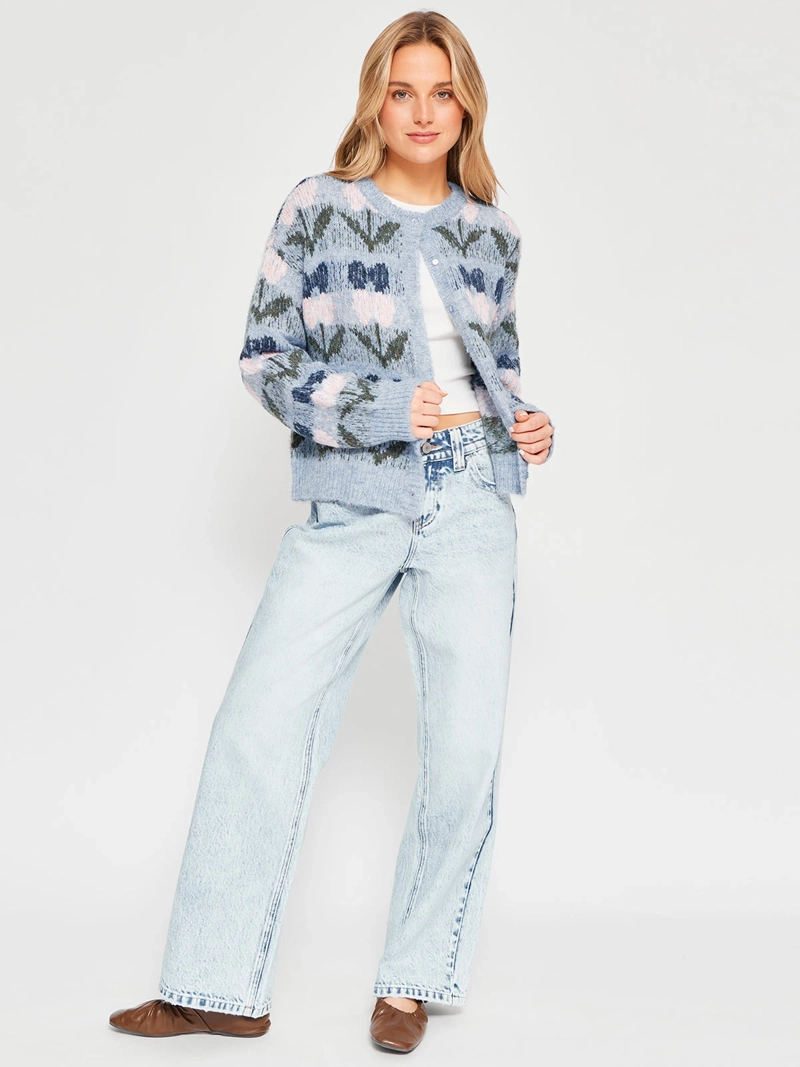 CARDIGAN MUJER INDEX FLOR - 4