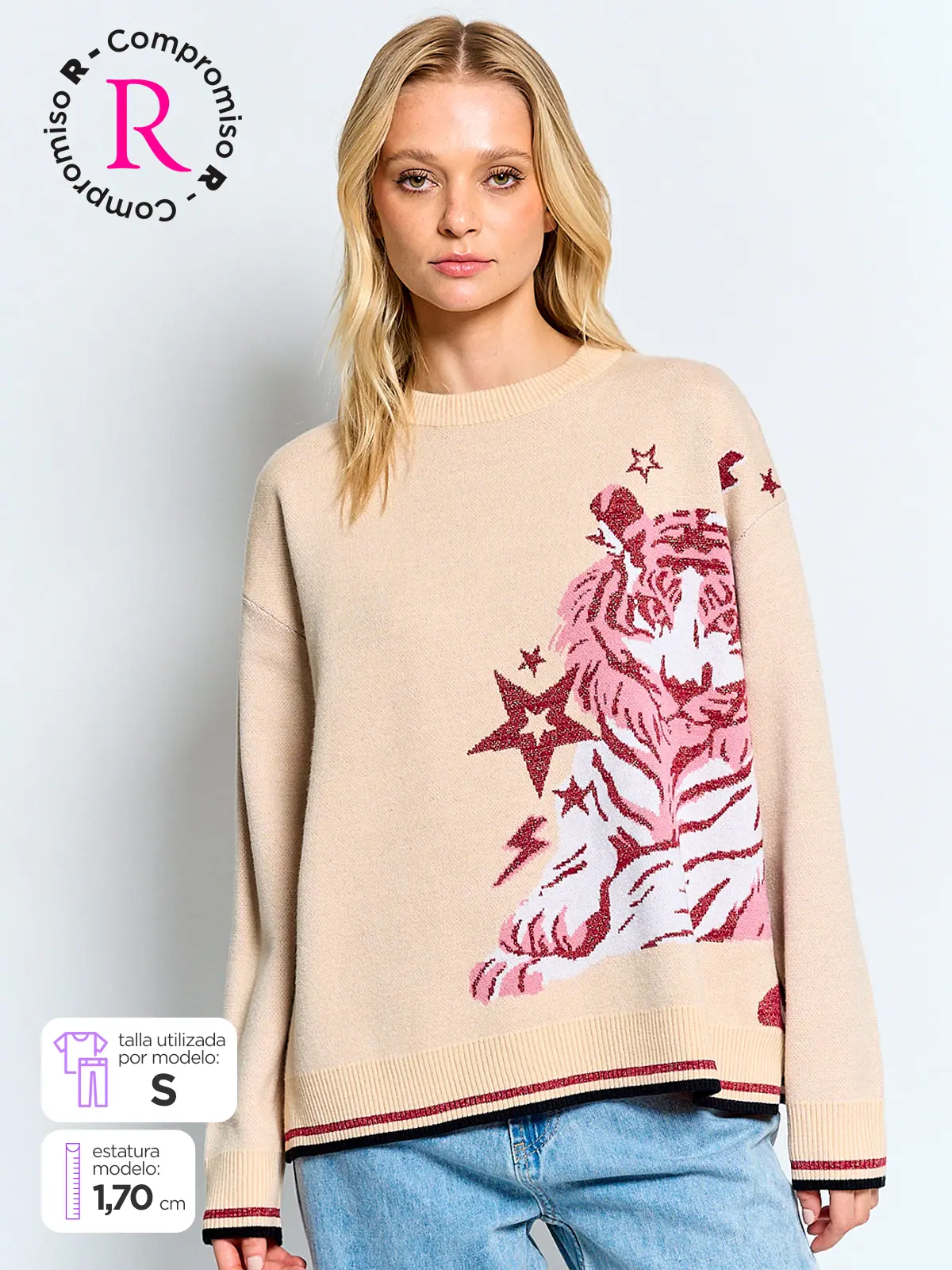 SWEATER MUJER BARBADOS TIGRE - 1