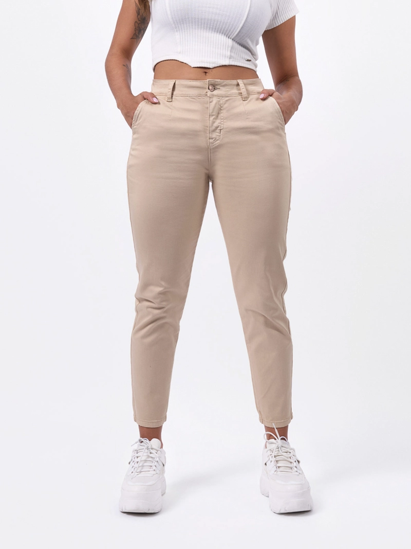 PANTALÓN ALGODÓN MUJER BRONCO SLOUCHY XIMENA - 2