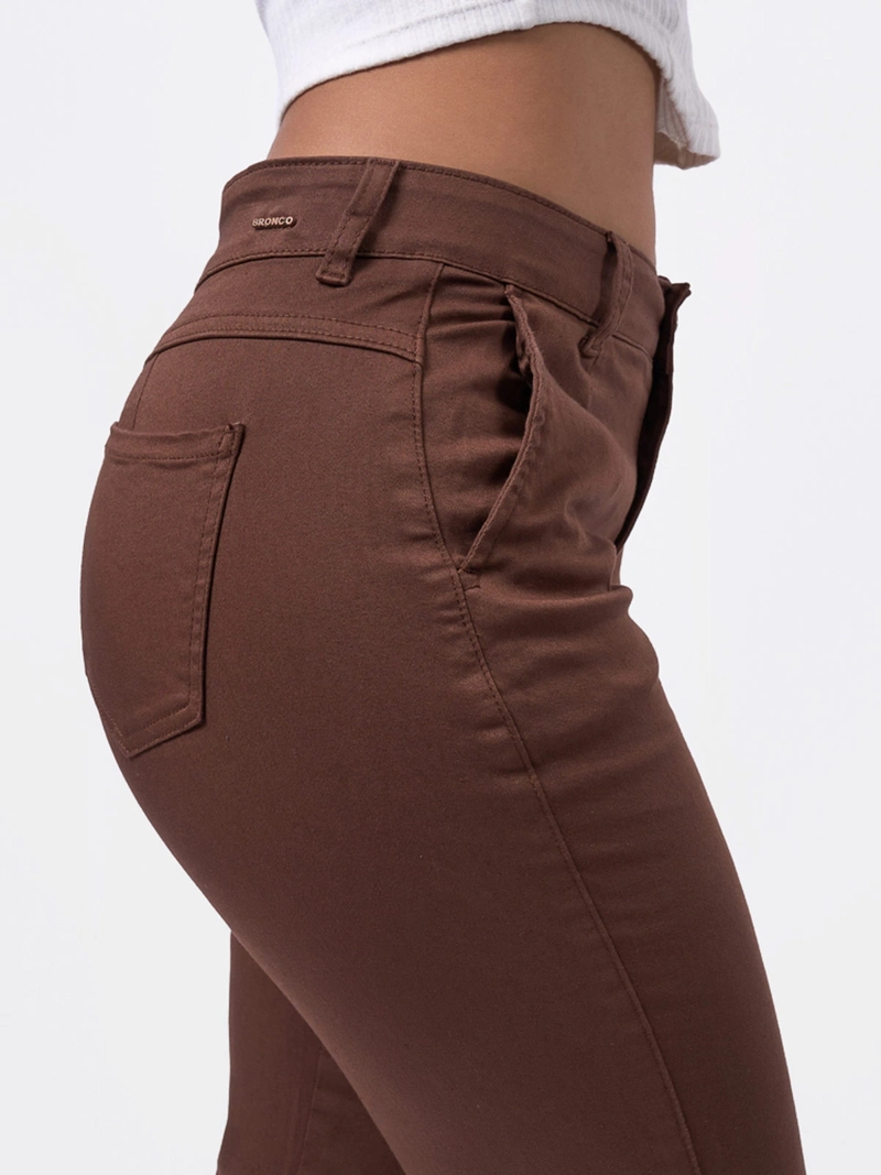 PANTALÓN ALGODÓN MUJER BRONCO SLOUCHY XIMENA - 4