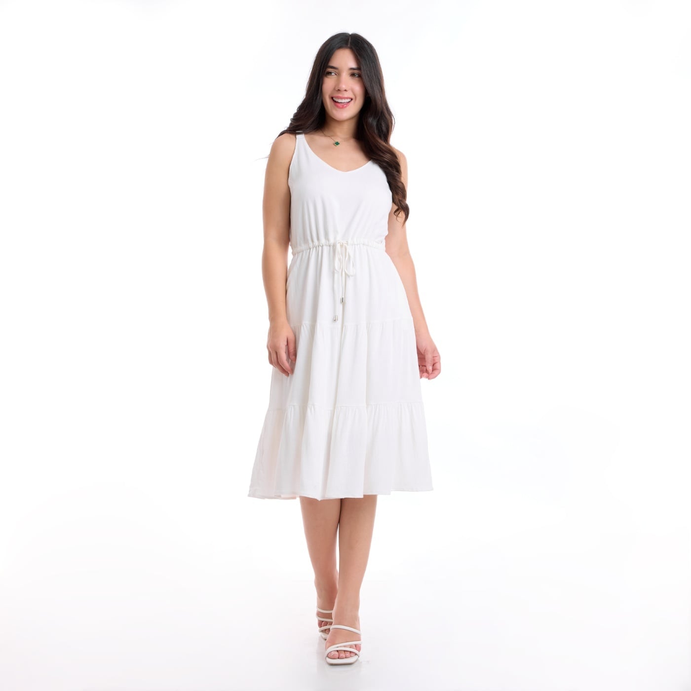 VESTIDO LINO MUJER METAL JEANS KRISTAL - 1