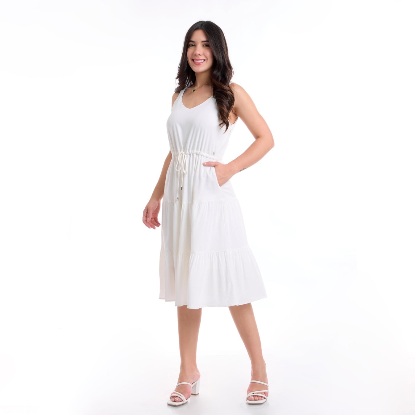 VESTIDO LINO MUJER METAL JEANS KRISTAL - 2