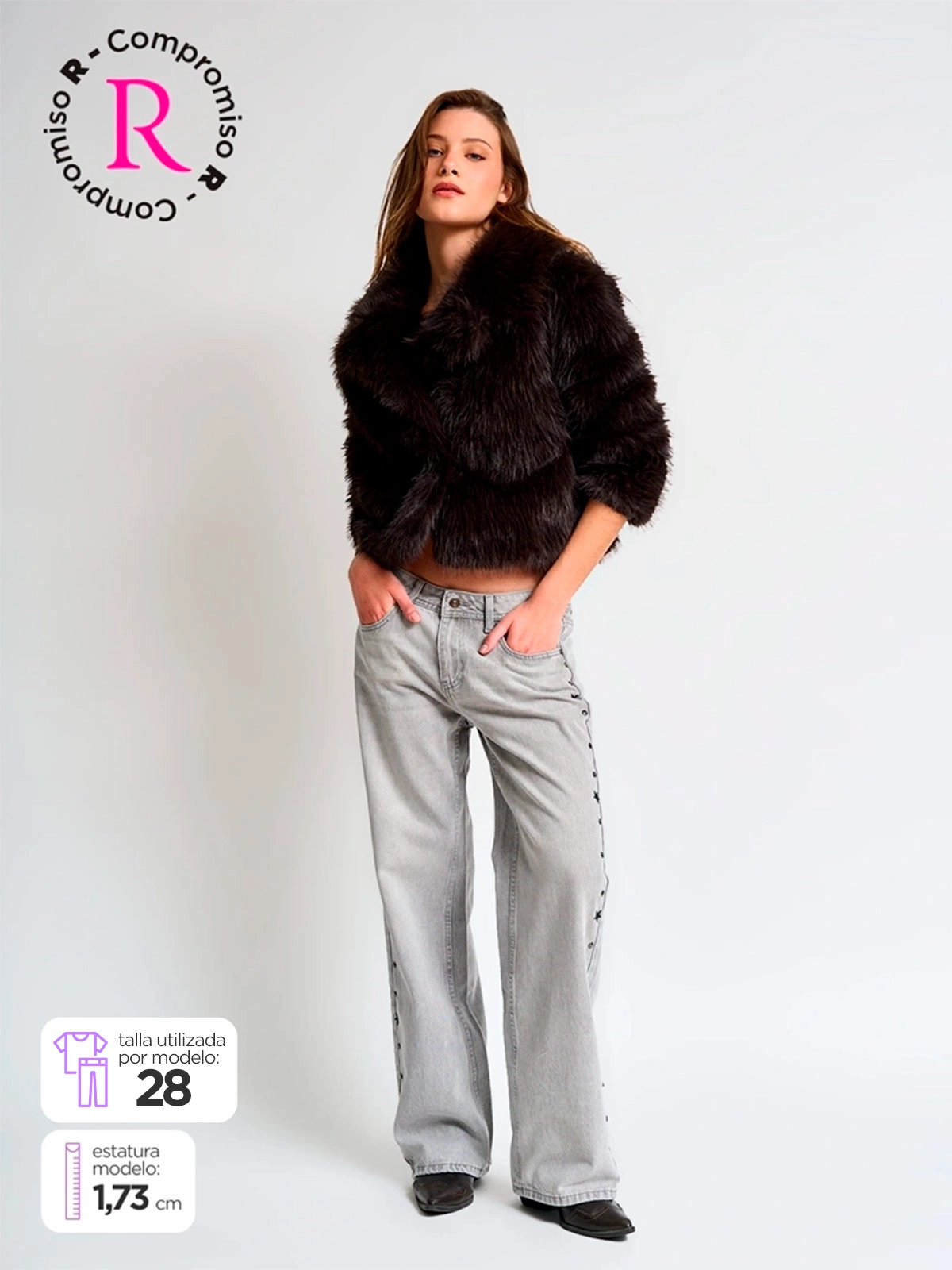 JEANS ALGODÓN REGULAR MUJER INDEX MOTO - 1
