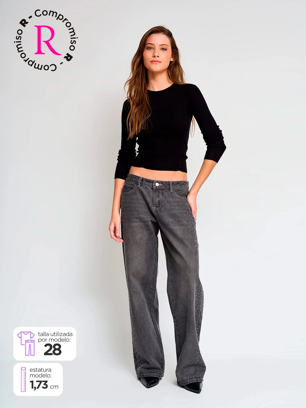 JEANS ALGODÓN REGULAR MUJER INDEX BRILLI - 1