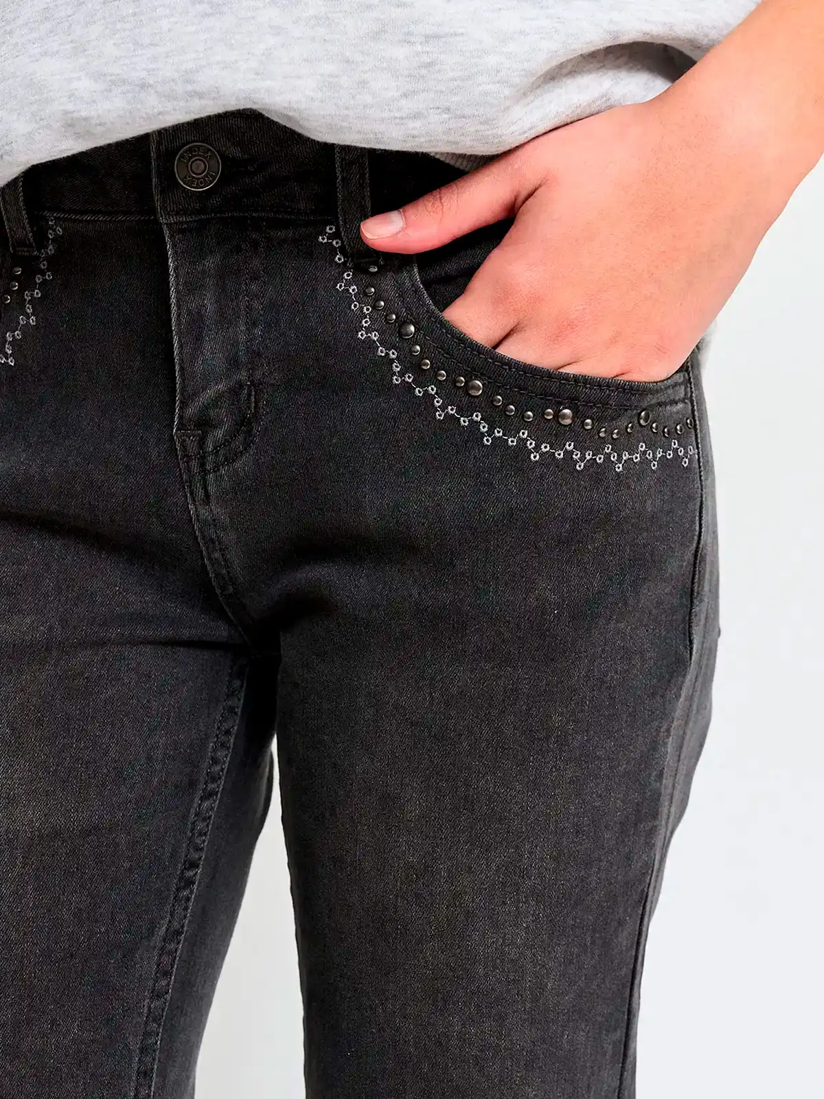 JEANS ALGODÓN REGULAR MUJER INDEX BORDE - 4