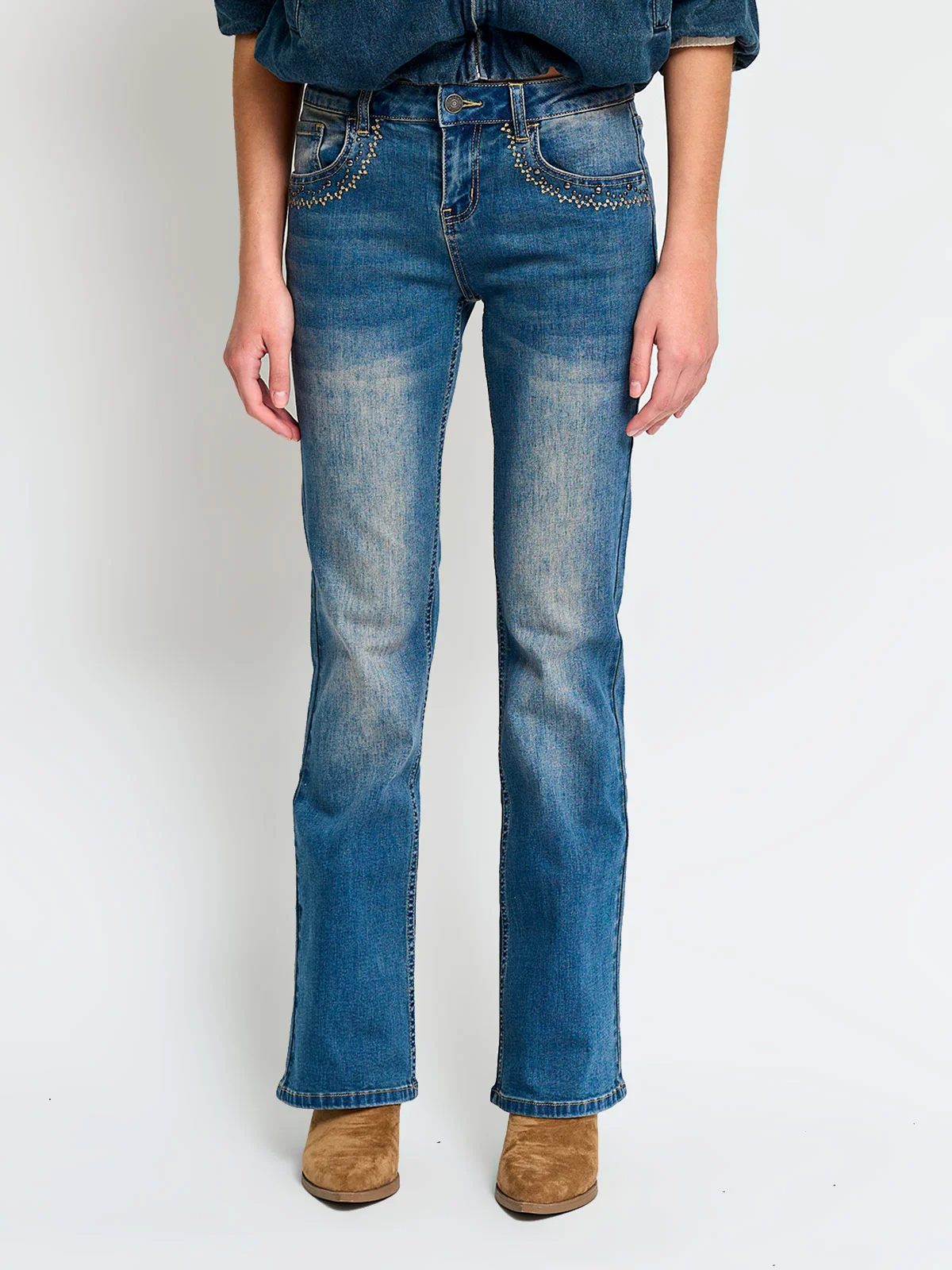 JEANS ALGODÓN REGULAR MUJER INDEX BORDE - 4