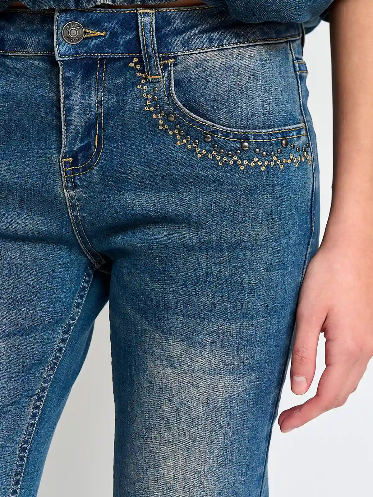 JEANS ALGODÓN REGULAR MUJER INDEX BORDE - 6