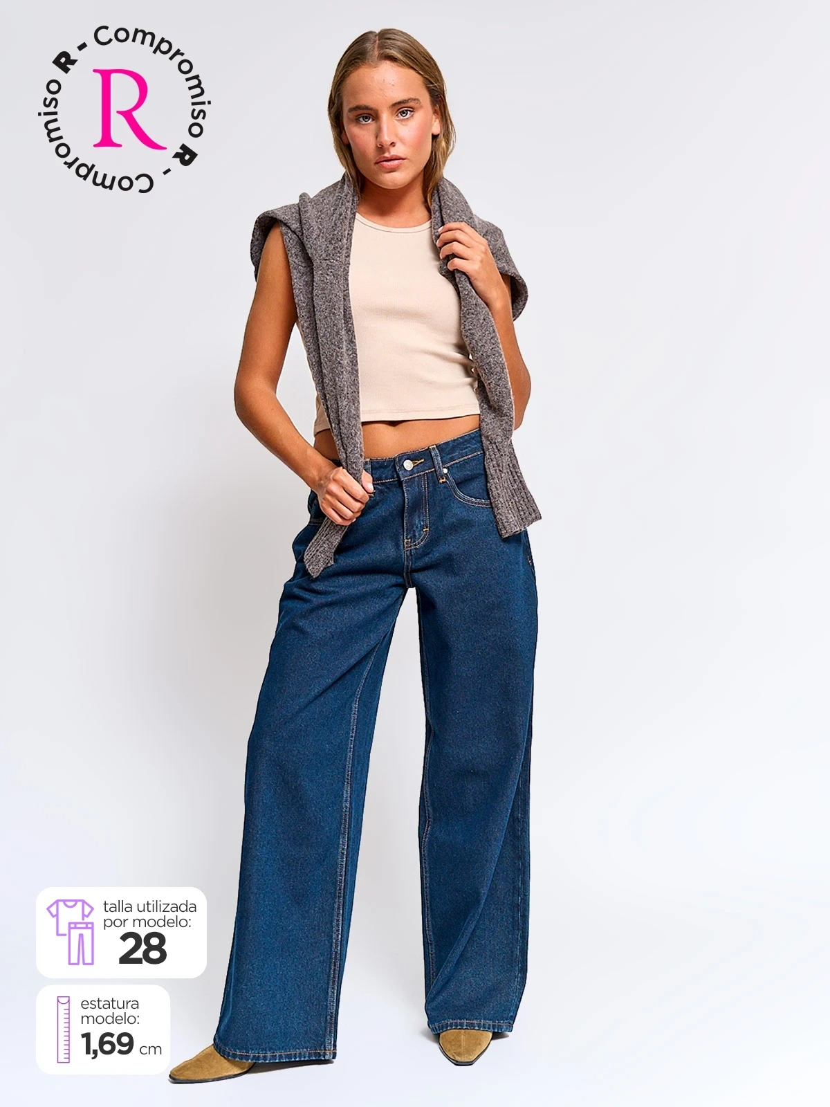 JEANS REGULAR MUJER INDEX WIDE - 1