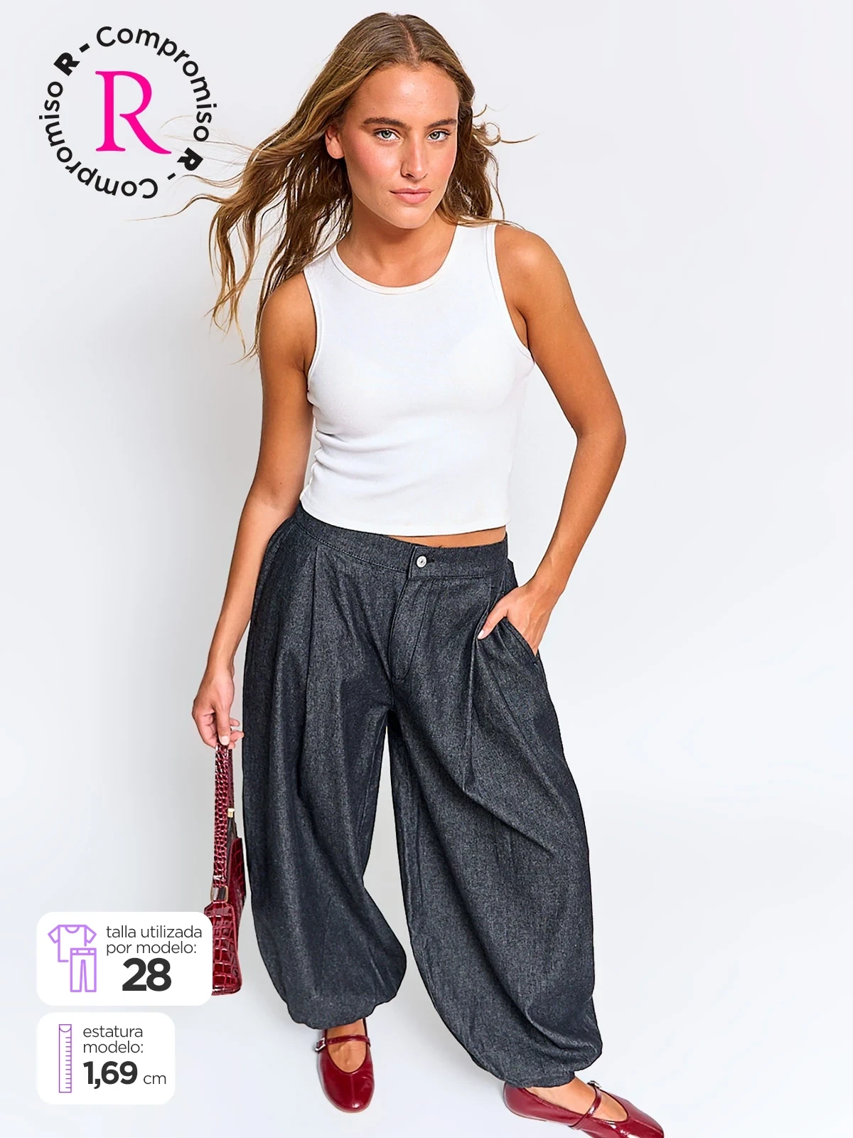 JEANS REGULAR MUJER INDEX GLOBO - 1