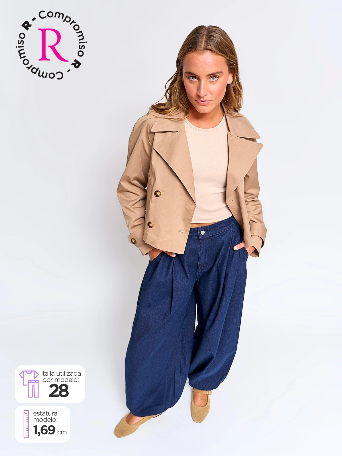 JEANS REGULAR MUJER INDEX GLOBO - 1