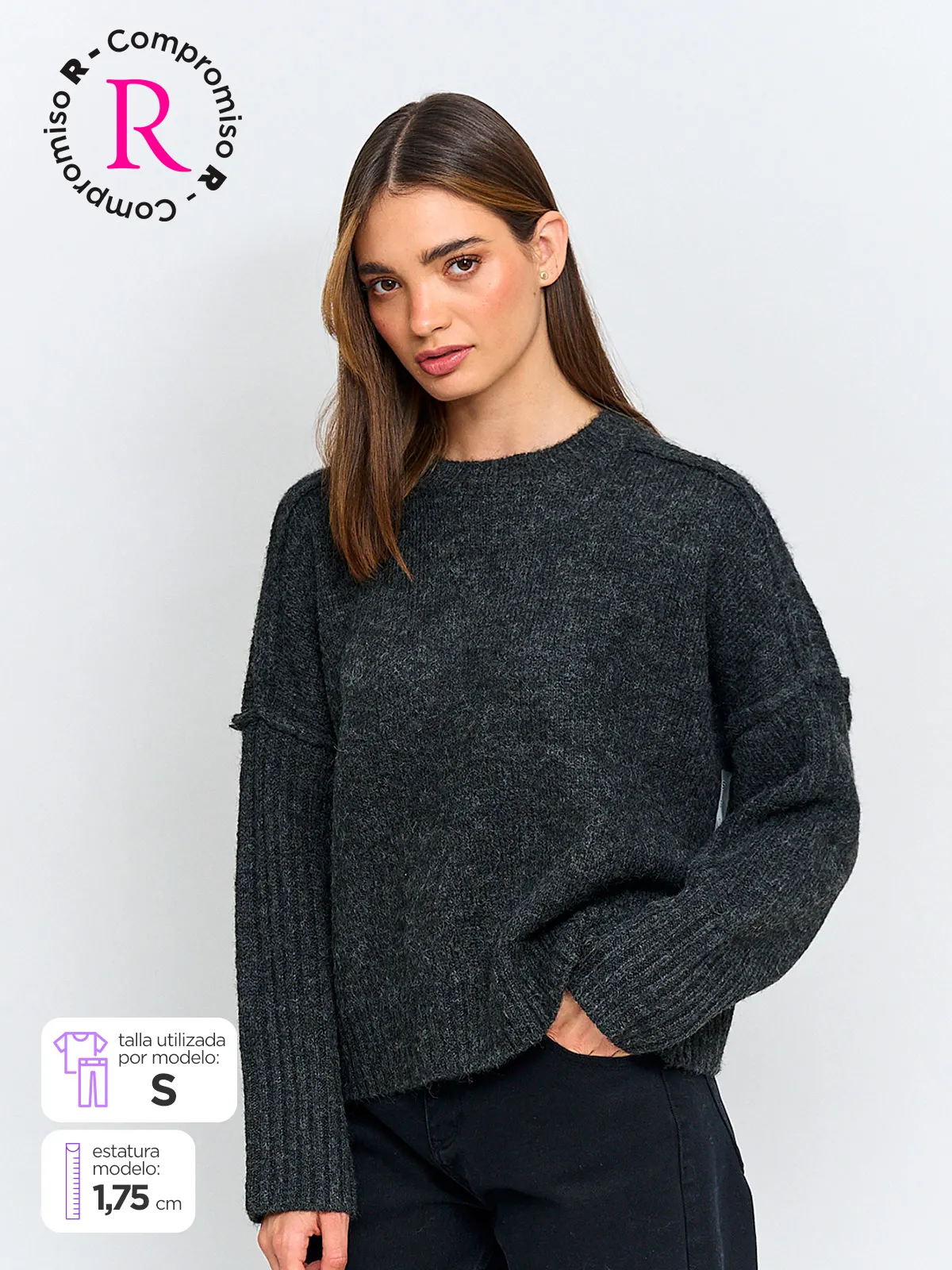 SWEATER MANGA LARGA MUJER INDEX BAKAN - 1