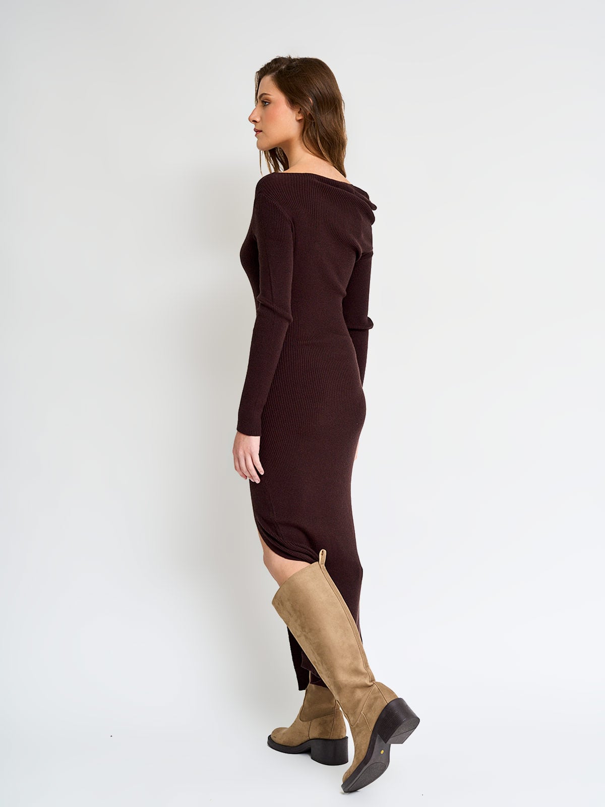 VESTIDO LARGO MUJER INDEX RIB - 4