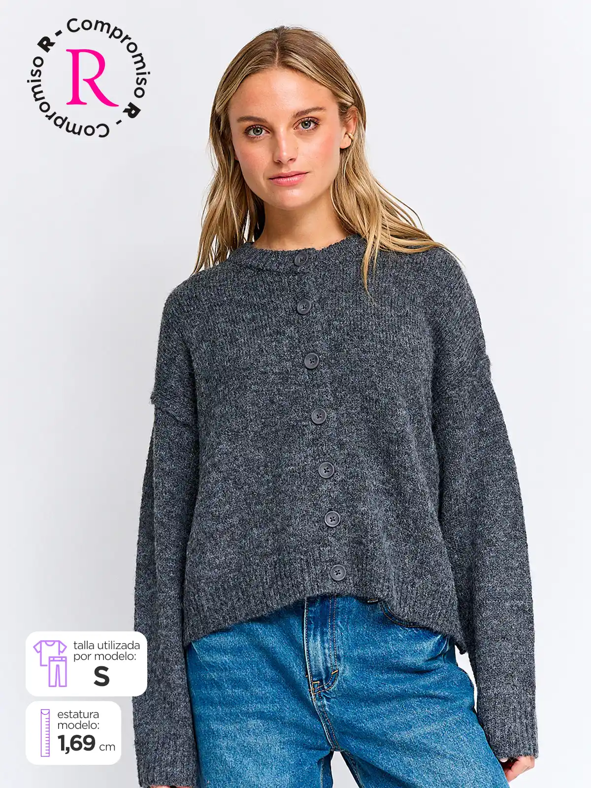 CARDIGAN MUJER INDEX BAKAN - 1