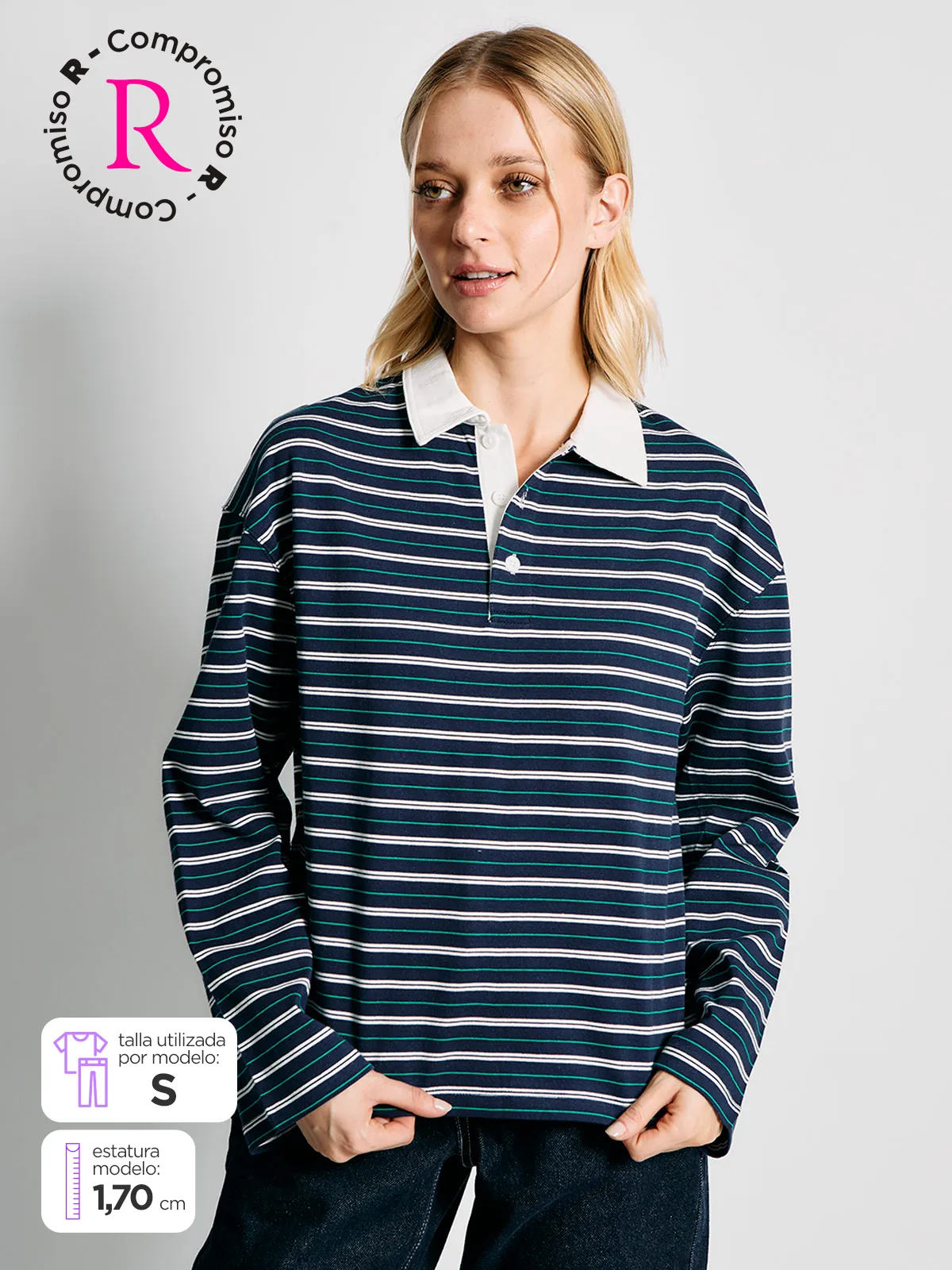 POLERA MANGA LARGA MUJER INDEX RUGBY - 1