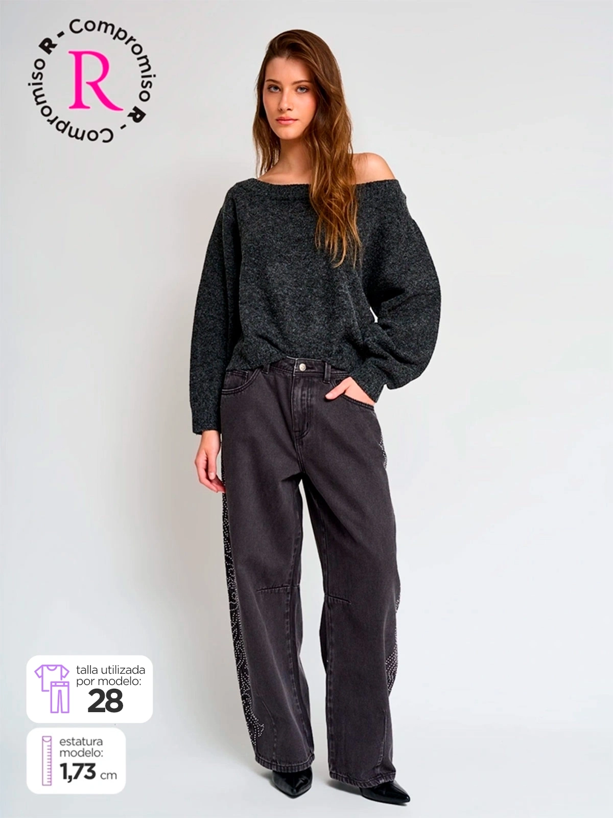 JEANS ALGODÓN REGULAR MUJER INDEX TACHA - 1