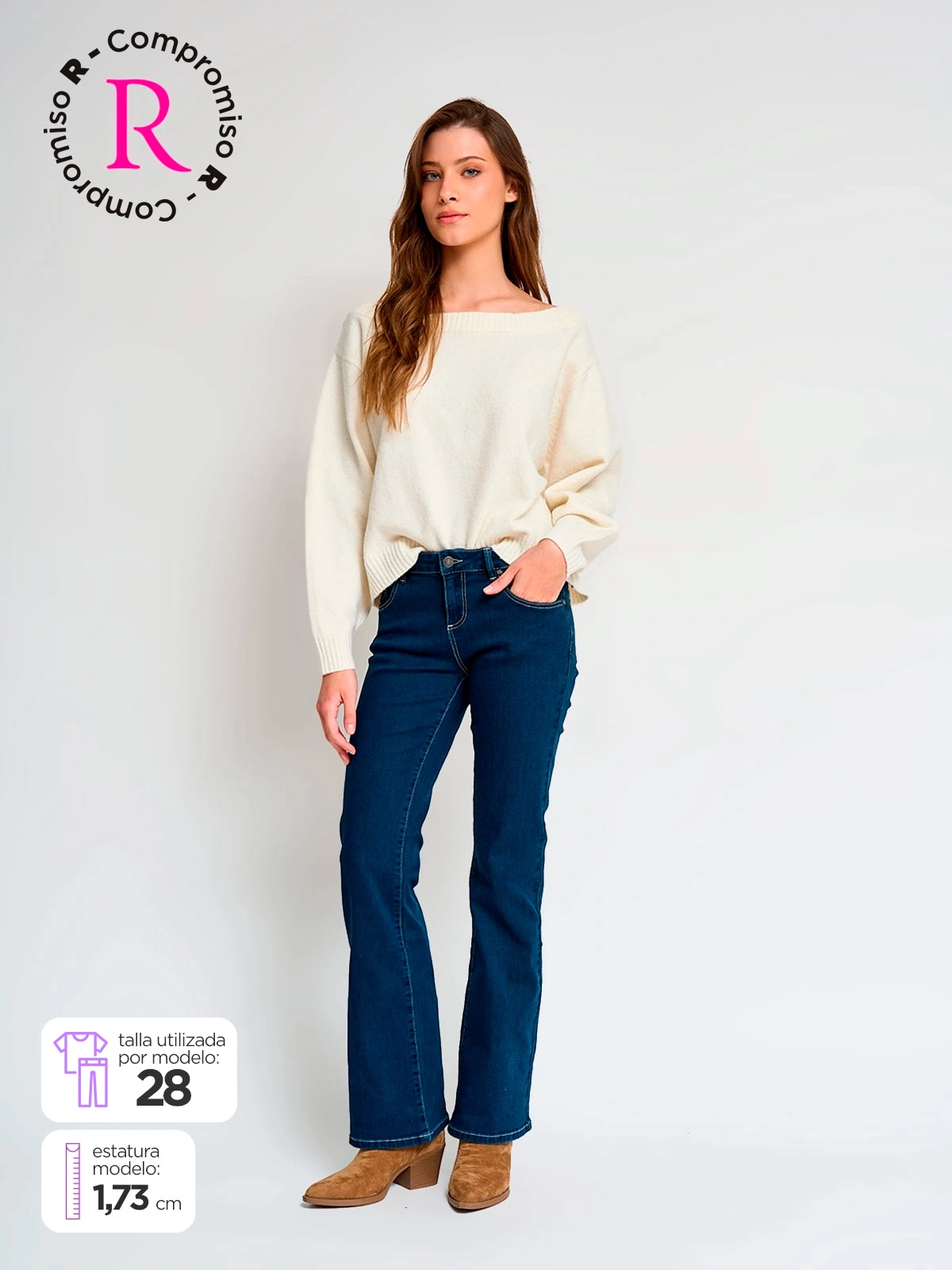 JEANS ALGODÓN REGULAR MUJER INDEX ANGEL - 1