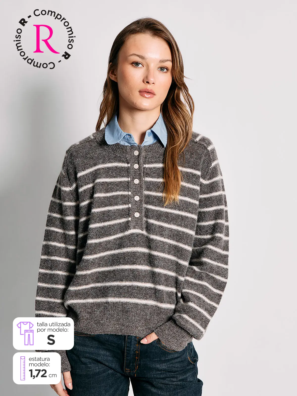 SWEATER MANGA LARGA MUJER INDEX CARLA - 1