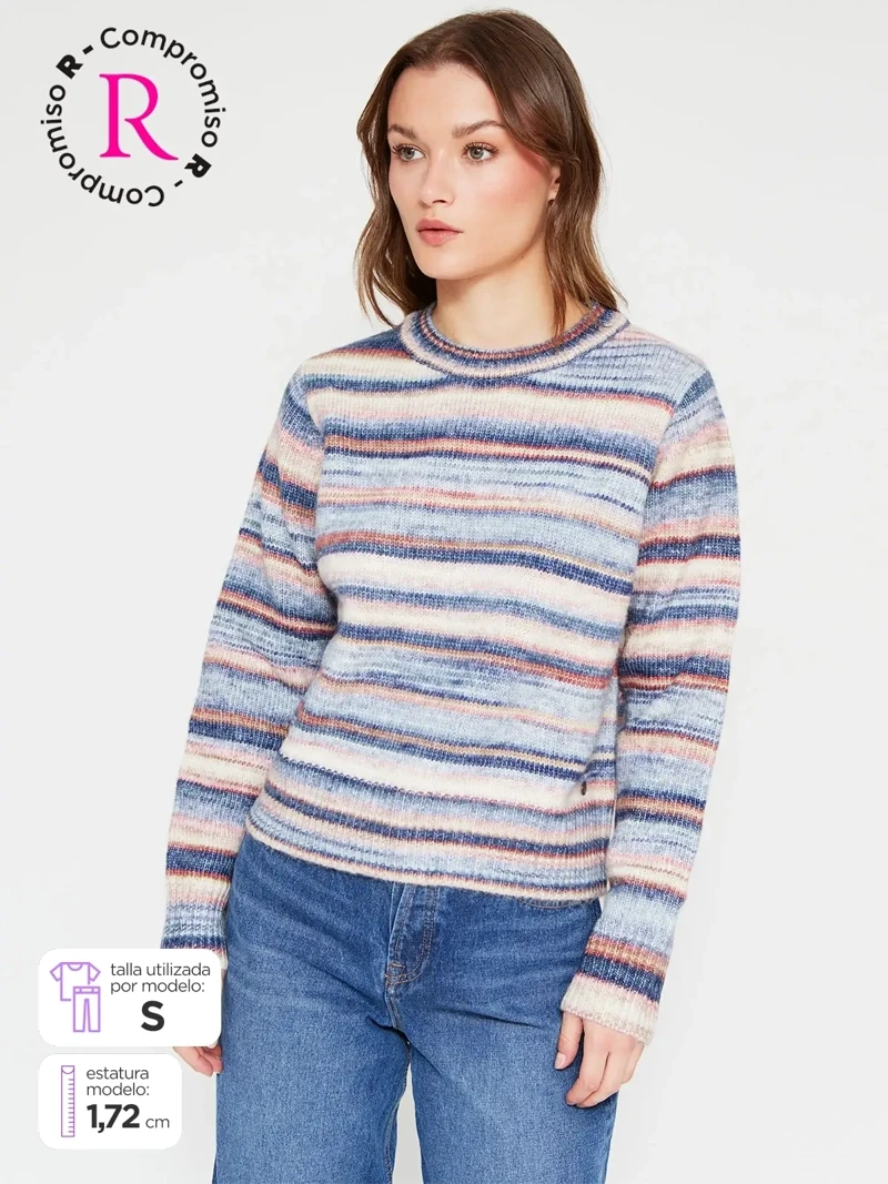 SWEATER MUJER PEPE JEANS CELESTE - 1