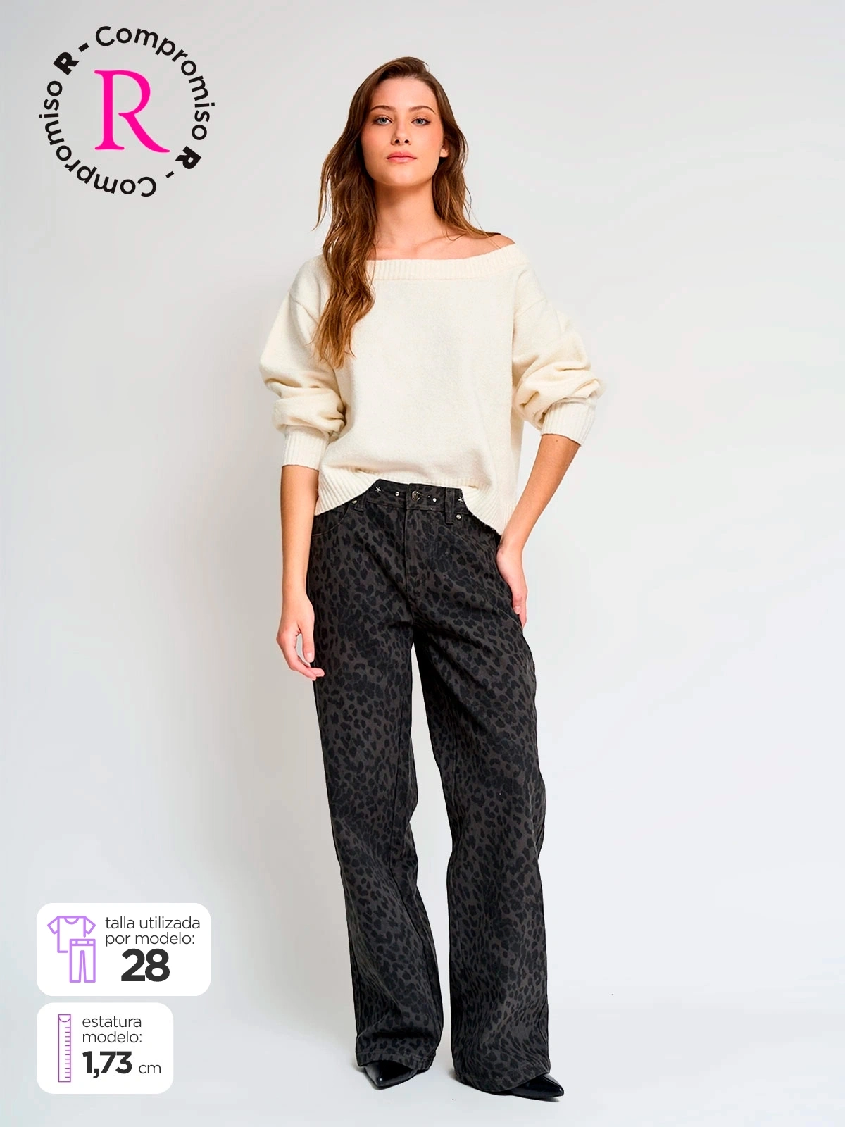 JEANS ALGODÓN REGULAR MUJER INDEX ANIMAL - 1
