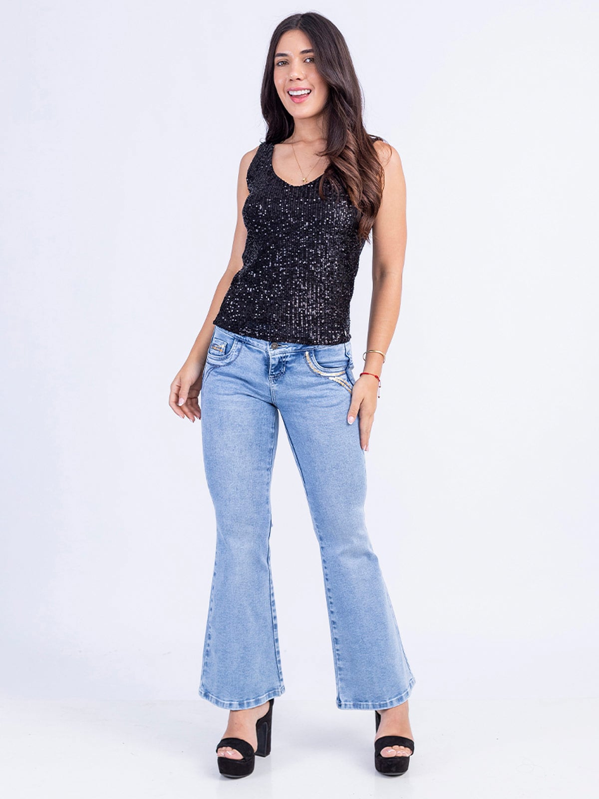 JEAN FLARE MUJER SODA BLUES XELIZA - 1
