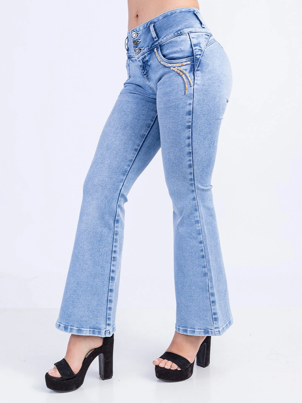 JEAN FLARE MUJER SODA BLUES XELIZA - 3