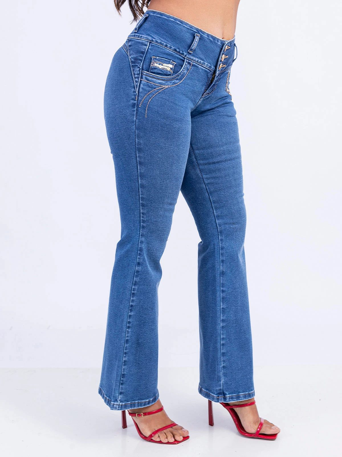 JEAN FLARE MUJER SODA BLUES XELIZA - 3