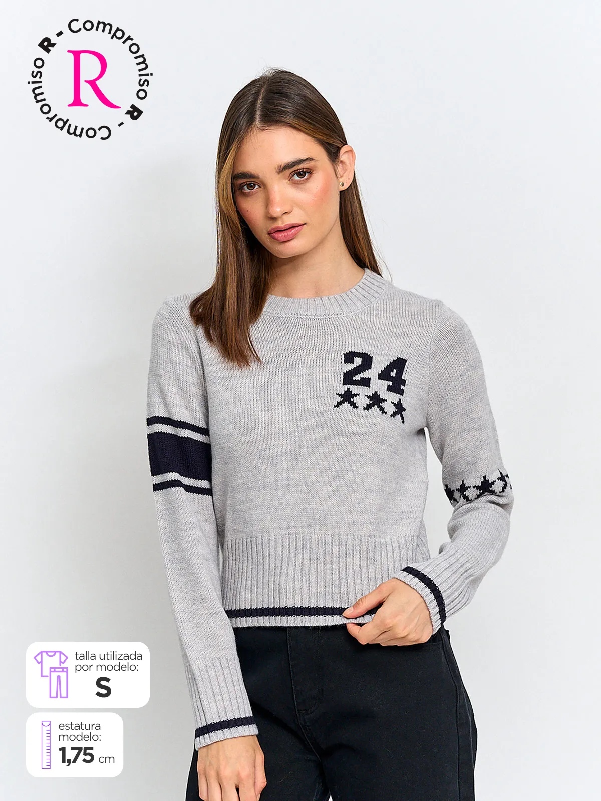 SWEATER MANGA LARGA MUJER INDEX NÚMERO - 1